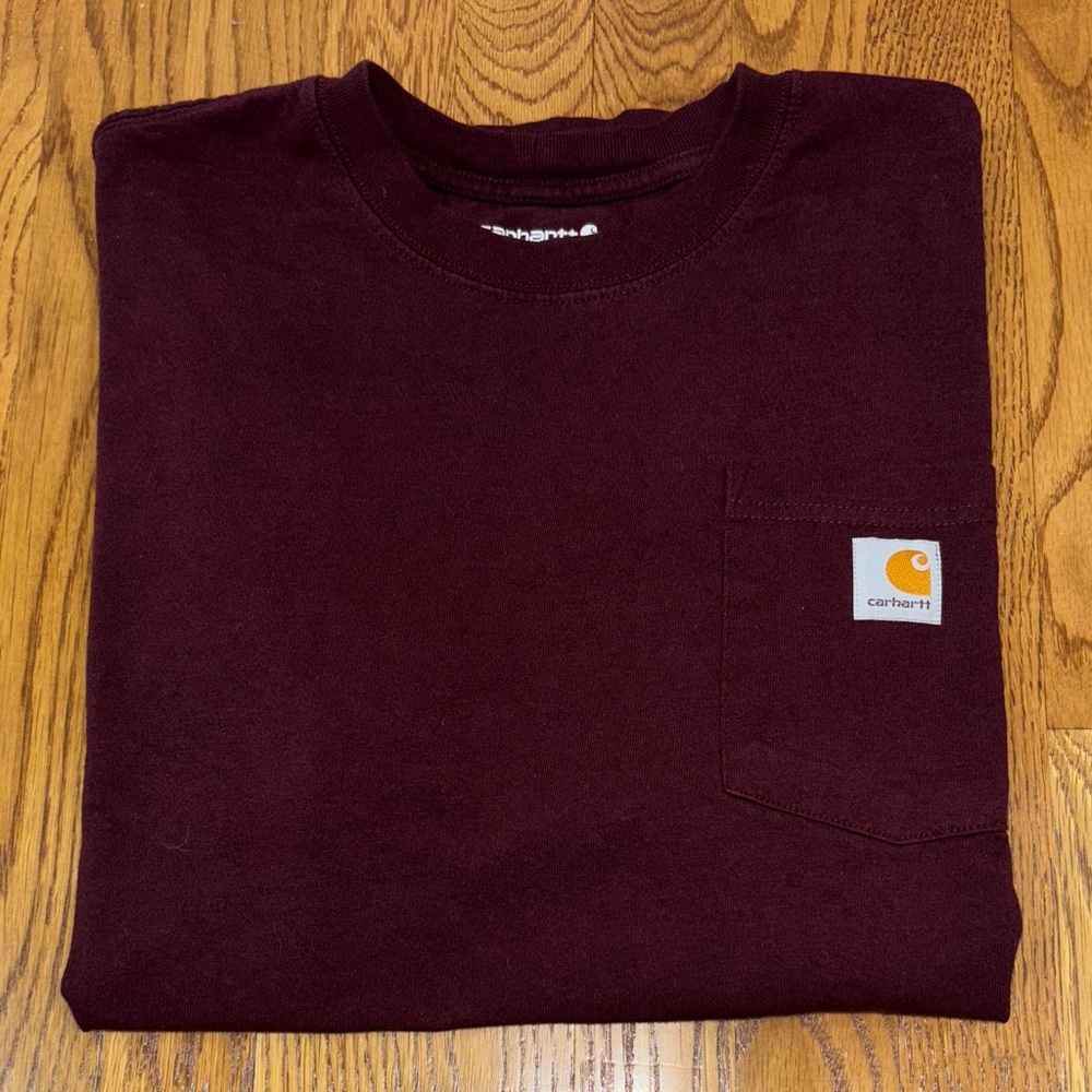 Carhartt Burgundy Pocket Tee